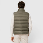 Alternate product view 2 of men's Lightweight Puffer Gilet with zip front padded layer.