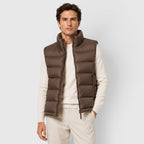 Alternate product view 4 of men's Lightweight Puffer Gilet with zip front padded layer.