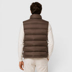 Alternate product view 5 of men's Lightweight Puffer Gilet with zip front padded layer.