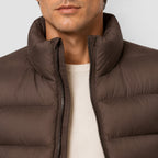 Alternate product view 6 of men's Lightweight Puffer Gilet with zip front padded layer.