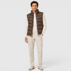 Alternate product view 7 of men's Lightweight Puffer Gilet with zip front padded layer.