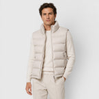 Alternate product view 14 of men's Lightweight Puffer Gilet with zip front padded layer.