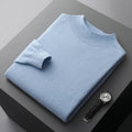 Men's Merino Jumper with Ribbed Mock Neck, view 7 of 13