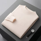 Men's Merino Jumper with Ribbed Mock Neck, view 10 of 13