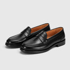 Men's Penny Loafers with classic slip-on dress shoes.