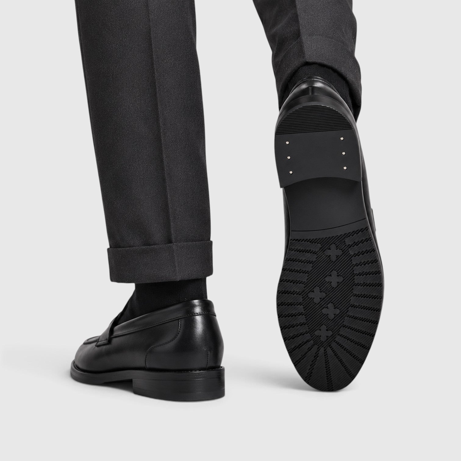 Alternate product view 4 of men's Penny Loafers with classic slip-on dress shoes.