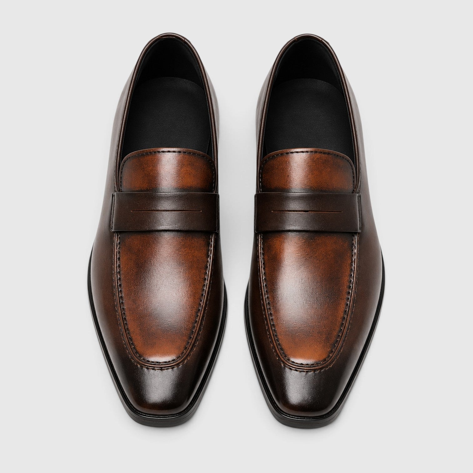 Alternate product view 3 of men's Penny Loafers with smart casual slip-on design.
