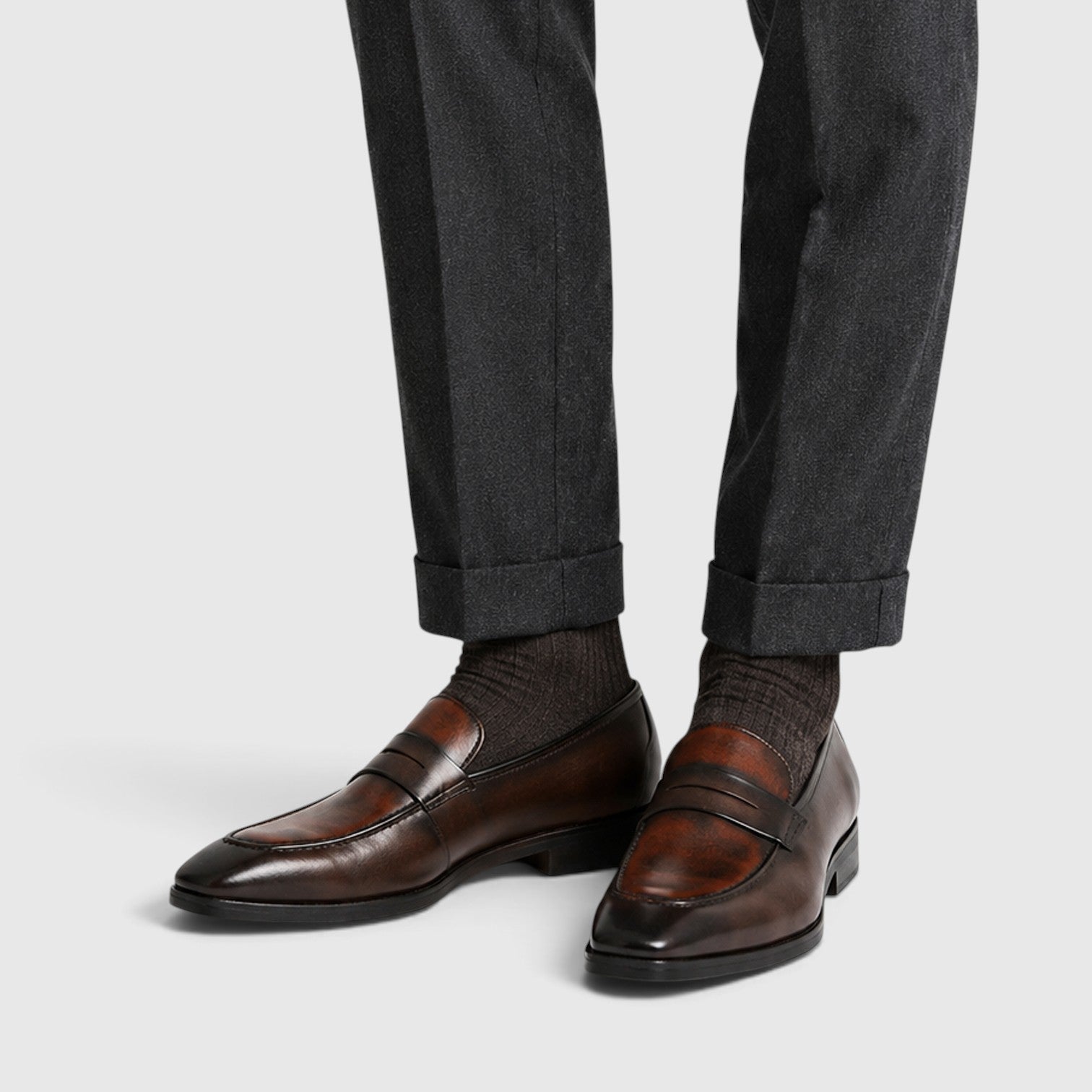 Alternate product view 4 of men's Penny Loafers with smart casual slip-on design.
