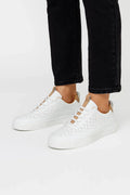 Men's perforated lace up trainers, low top shoes – product image 1