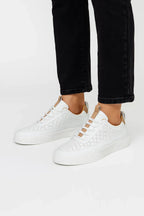 Men's perforated lace up trainers, low top shoes – product image 1