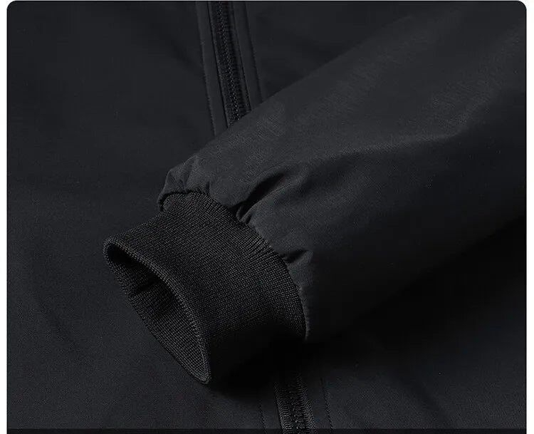 Men's Quilted Jacket with High Collar Zip Front, view 5 of 5