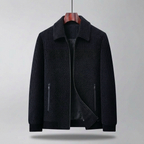 Men's Quilted Jacket with Zip Front High Collar, view 1 of 4