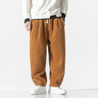Men's Relaxed Corduroy Trousers with Drawstring Waist, view 2 of 6