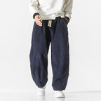 Men's Relaxed Corduroy Trousers with Drawstring Waist, view 4 of 6