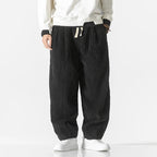 Men's Relaxed Corduroy Trousers with Drawstring Waist, view 6 of 6