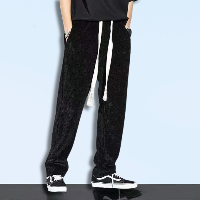 Men's Relaxed Corduroy Trousers with Straight Leg, view 5 of 5