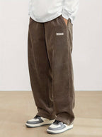 Men's relaxed fit corduroy trousers, straight leg – product image 1