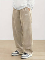 Men's relaxed fit corduroy trousers, straight leg – product image 9