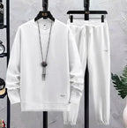 Men's relaxed tracksuit set, sweatshirt & joggers – product image 1