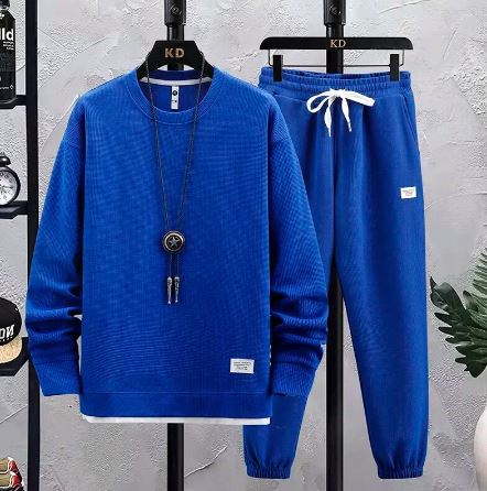Men's relaxed tracksuit set, sweatshirt & joggers – product image 4