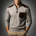 Men's Ribbed Elegant Cardigan with Button Front, view 1 of 10