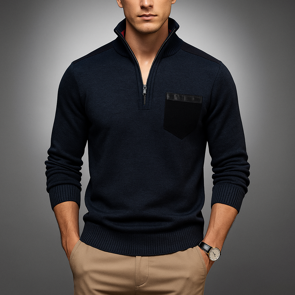 Men's Ribbed Elegant Cardigan with Button Front, view 3 of 10