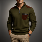Men's Ribbed Elegant Cardigan with Button Front, view 5 of 10