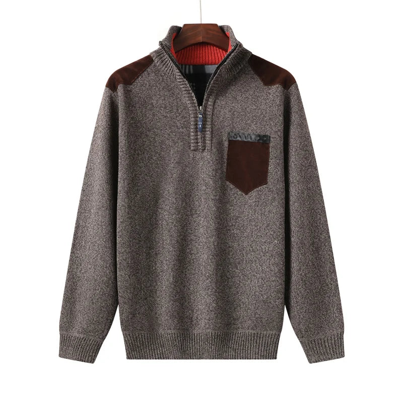 Men's Ribbed Elegant Cardigan with Button Front, view 7 of 10