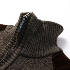 Men's Ribbed Elegant Cardigan with Button Front, view 8 of 10