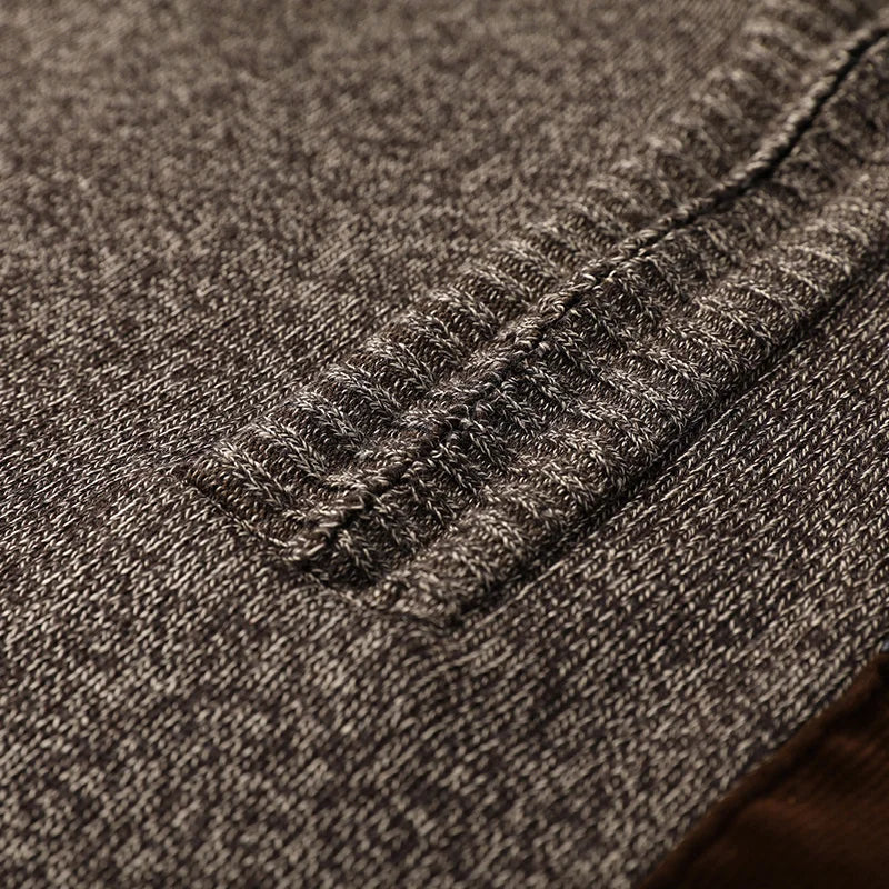 Men's Ribbed Elegant Cardigan with Button Front, view 9 of 10