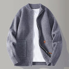Men's Ribbed Tailored Cardigan with Button Front, view 4 of 8