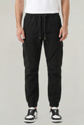 Men's Slim Fit Cargo Trousers with Cotton Look, view 1 of 17