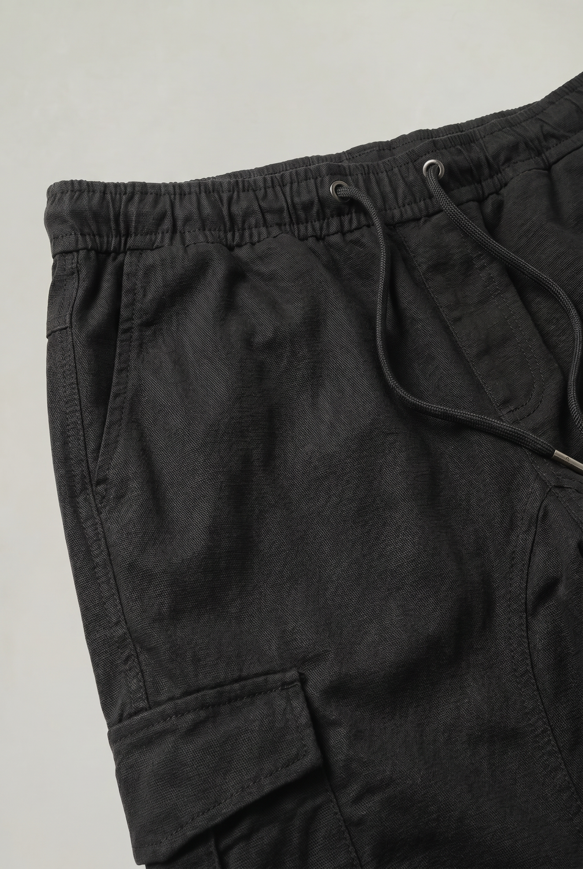 Men's Slim Fit Cargo Trousers with Cotton Look, view 6 of 17