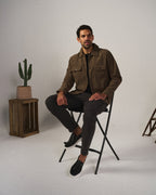 Men's Slim Fit Cargo Trousers with Multi-Pocket Design, view 2 of 10