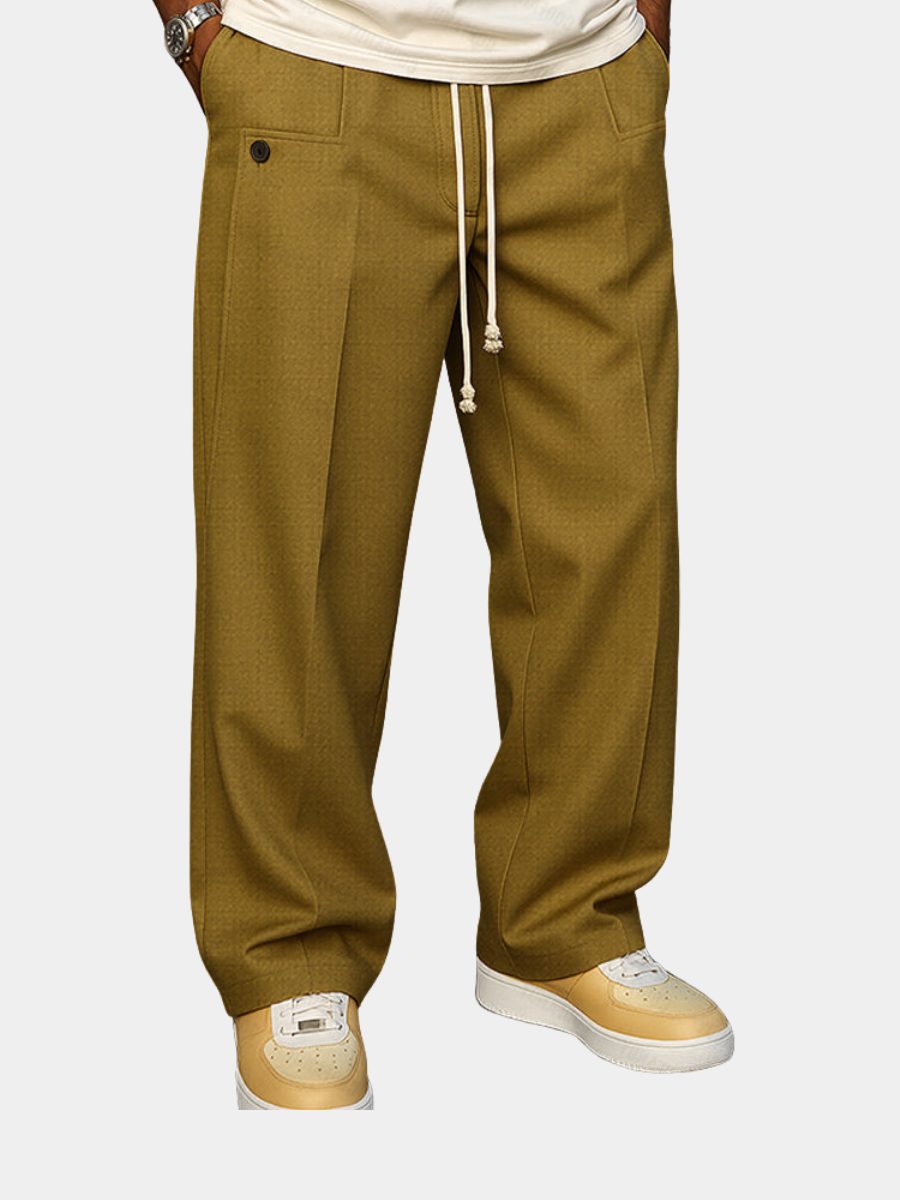 Men's straight leg chinos, smart casual trousers – product image 1