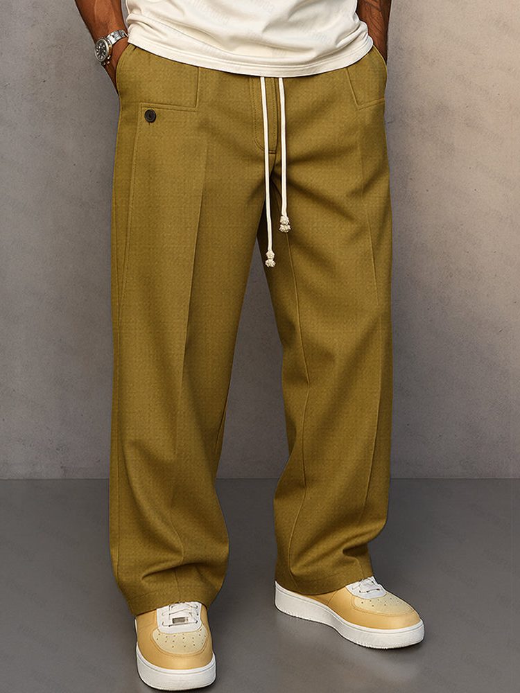 Men's straight leg chinos, smart casual trousers – product image 2