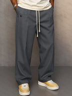 Men's straight leg chinos, smart casual trousers – product image 3