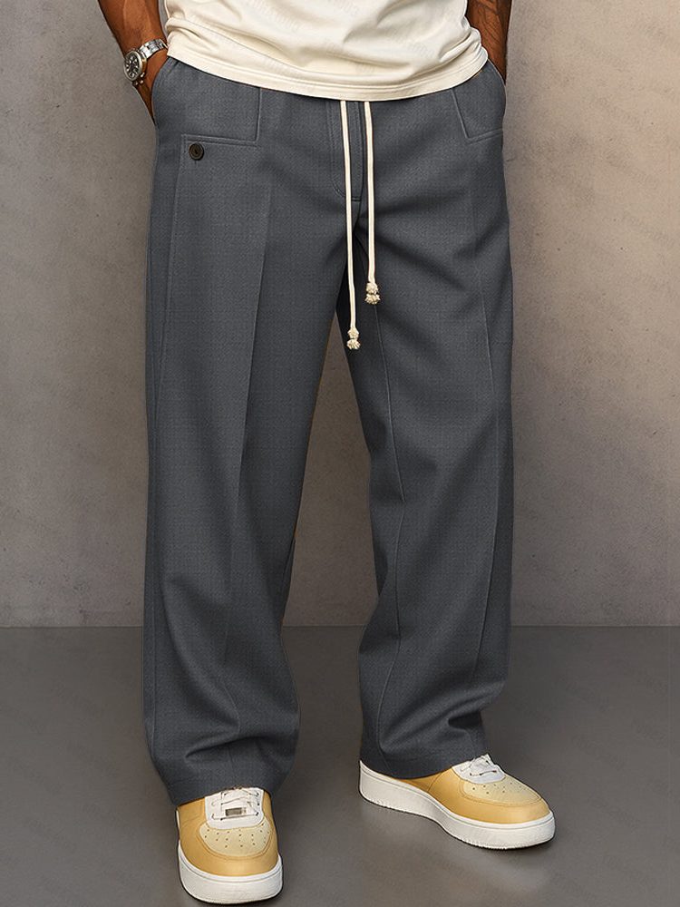 Men's straight leg chinos, smart casual trousers – product image 3