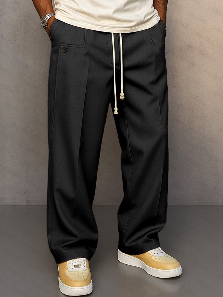 Men's straight leg chinos, smart casual trousers – product image 4