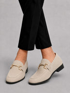 Men's suede loafers, buckle slip on shoes – product image 2