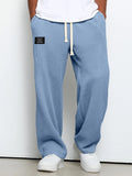 Men's textured relaxed fit trousers, straight leg – product image 2