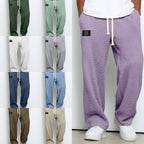 Men's textured relaxed fit trousers, straight leg – product image 12