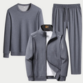 Men's three piece tracksuit set, comfortable fit – product image 1