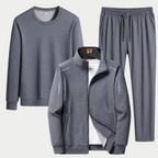 Men's three piece tracksuit set, comfortable fit – product image 1