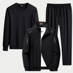 Men's three piece tracksuit set, comfortable fit – product image 3