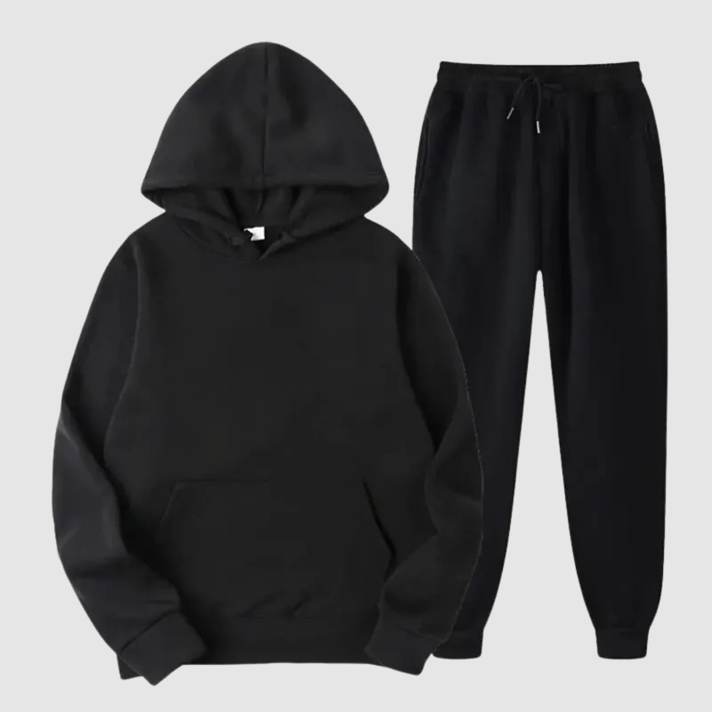 Men's tracksuit hoodie set, hooded joggers co-ord – product image 2