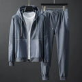 Men's tracksuit set, hooded top & casual joggers – product image 1
