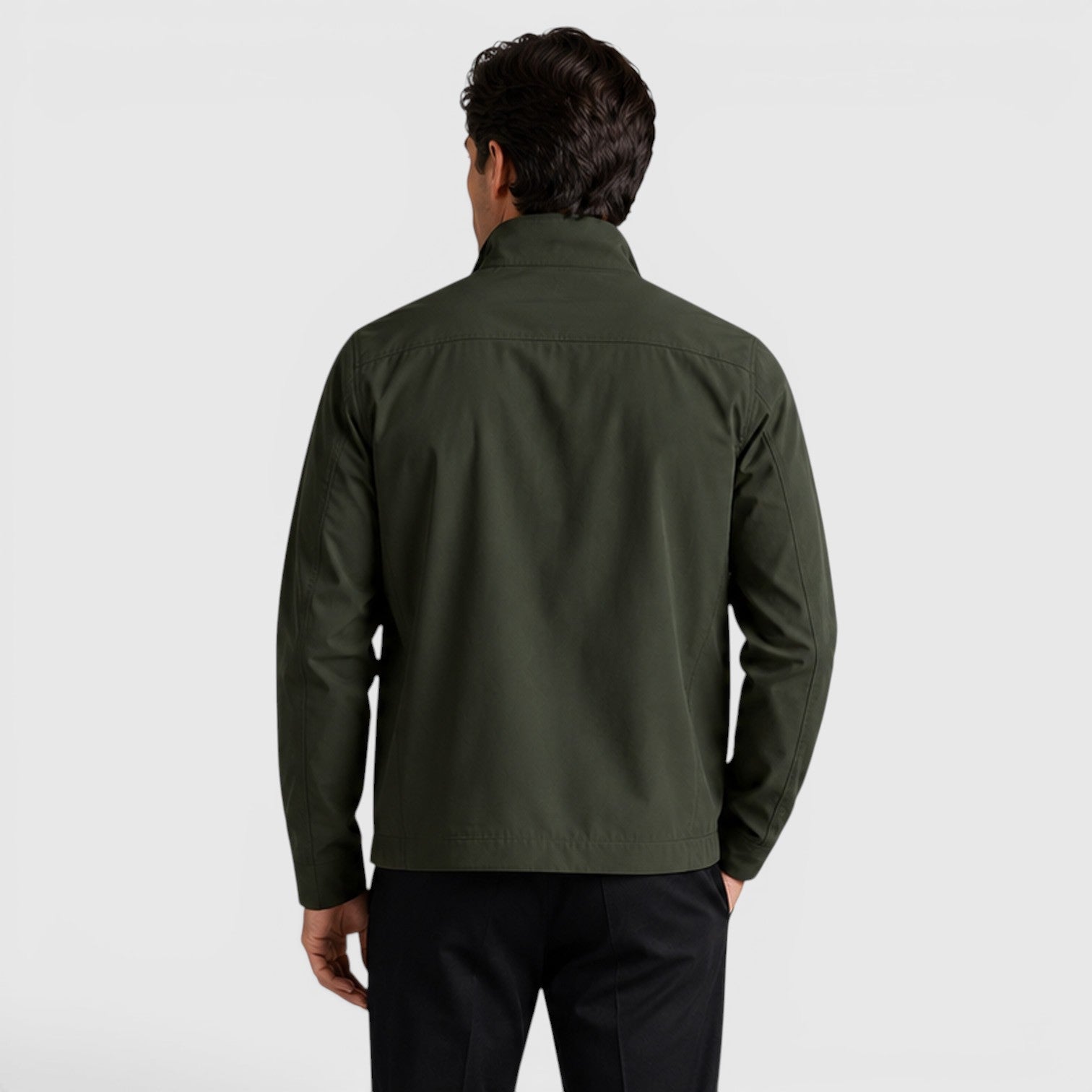 Alternate product view 7 of men's Zip Up Jacket with lightweight bomber collar.