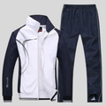 Men's zip up tracksuit set, sporty jacket & joggers – product image 1