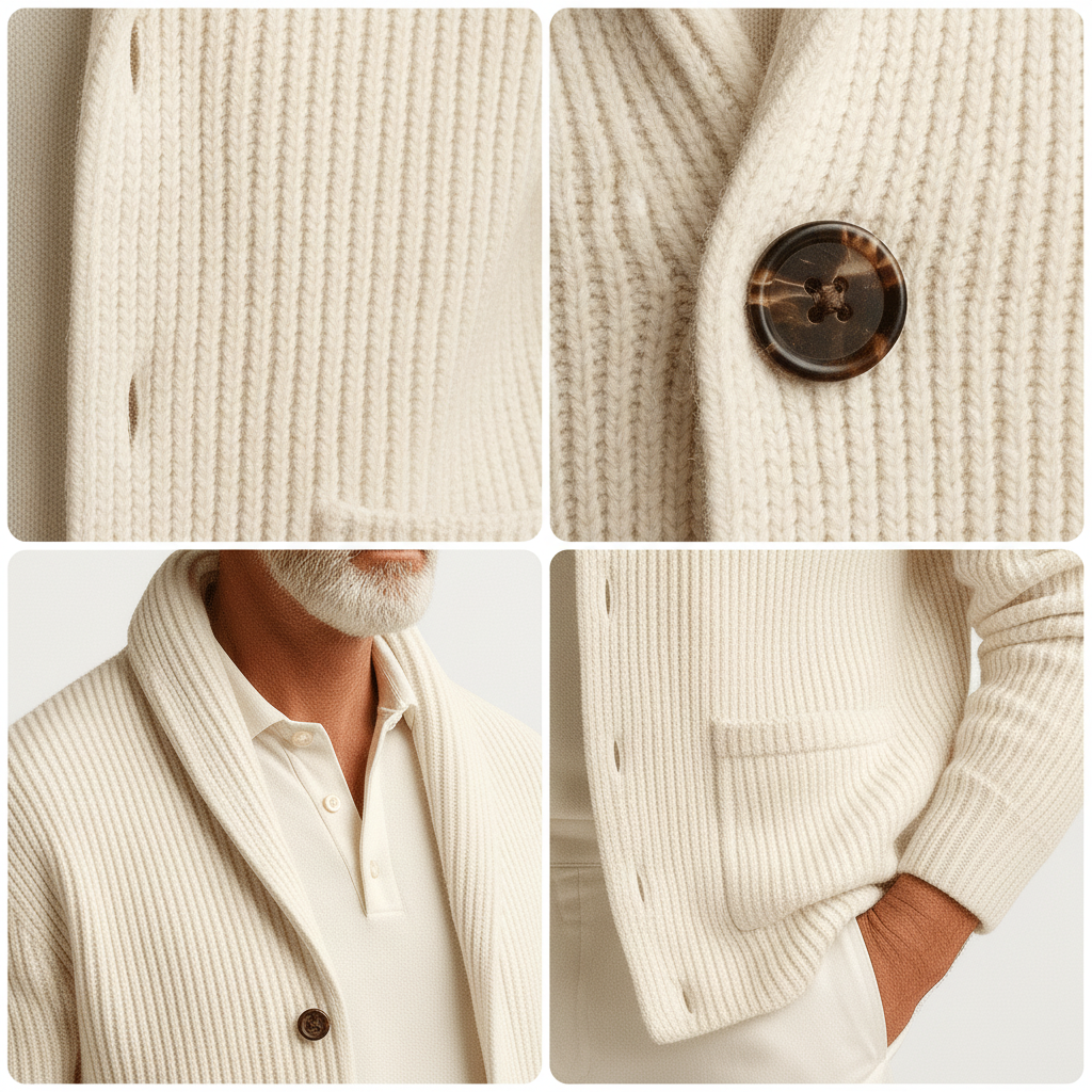 Men's Shawl Collar Knit Cardigan – Relaxed Layer